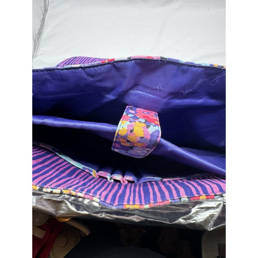 Vera Bradley Flower Floral Laptop Messenger Bag Work Bag Crossbody - Picture 6 of 16